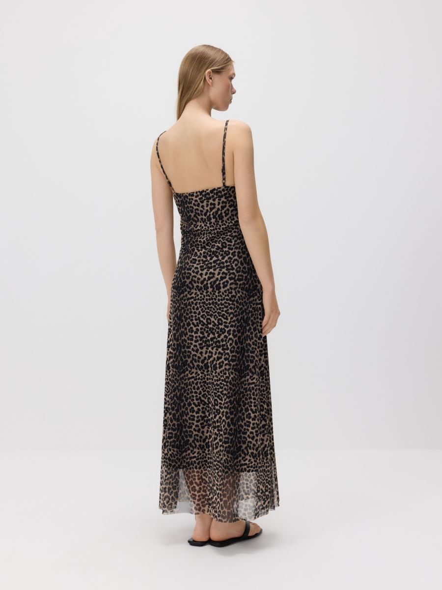 Midi φόρεμα με animal print - ΠΟΛΥΧΡΩΜΟ - RESERVED - 3