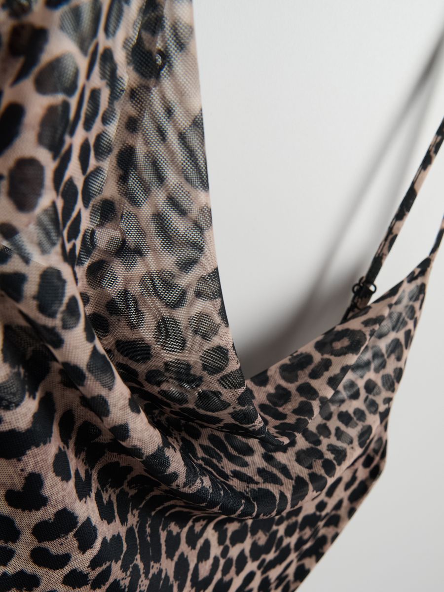 Midi φόρεμα με animal print - ΠΟΛΥΧΡΩΜΟ - RESERVED - 6