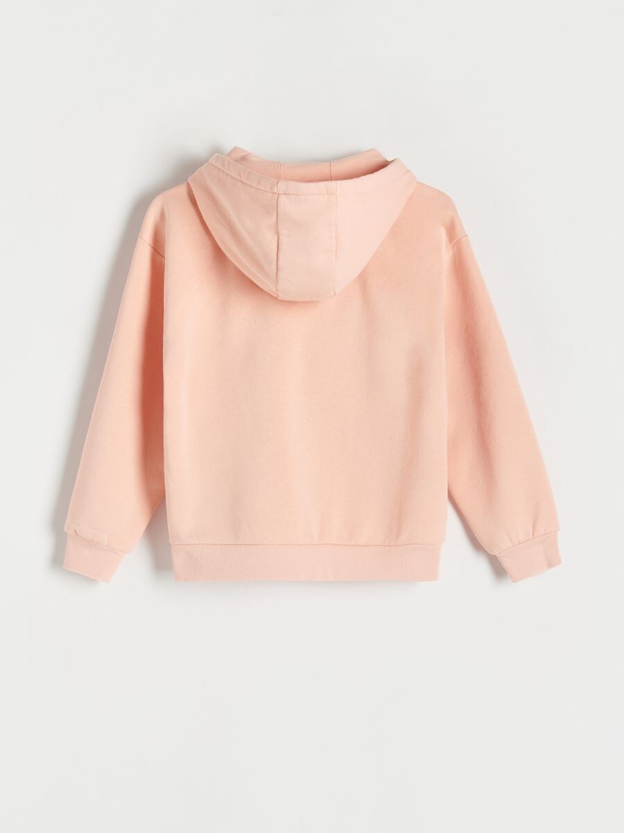 Zip up hoodie - coral - RESERVED - 5