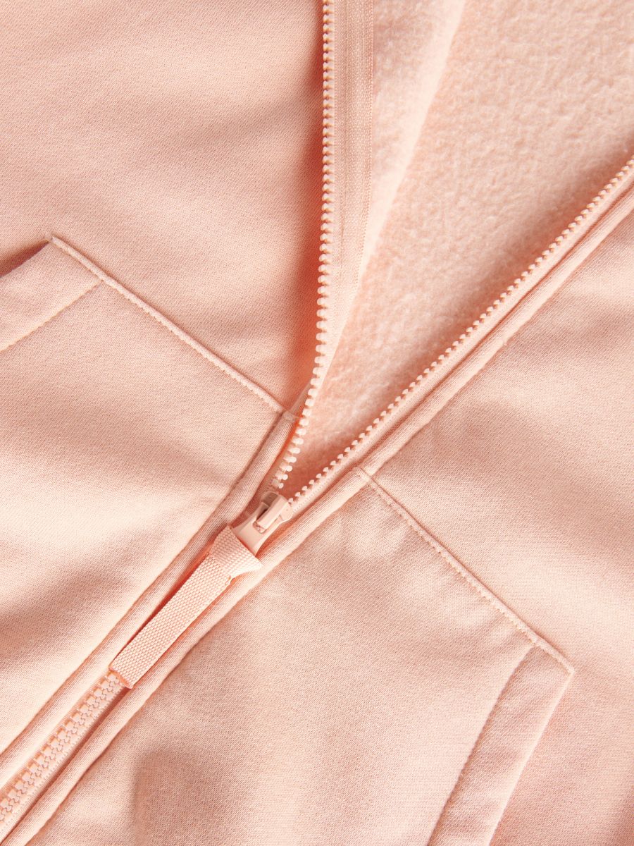 Zip up hoodie - coral - RESERVED - 6