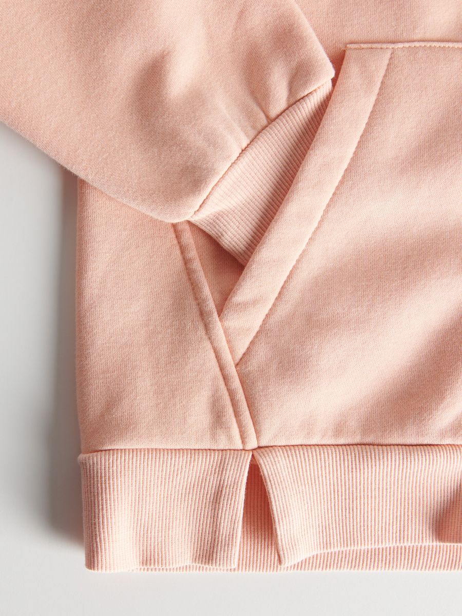 Zip up hoodie - coral - RESERVED - 7