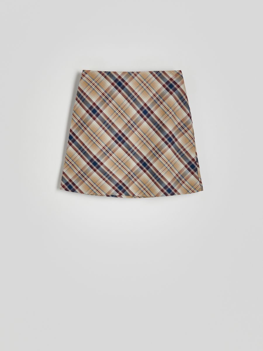Check mini skirt - multicolor - RESERVED - 5
