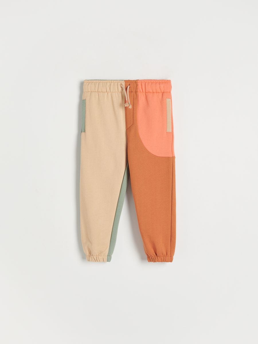 Multicoloured joggers - beige - RESERVED - 2