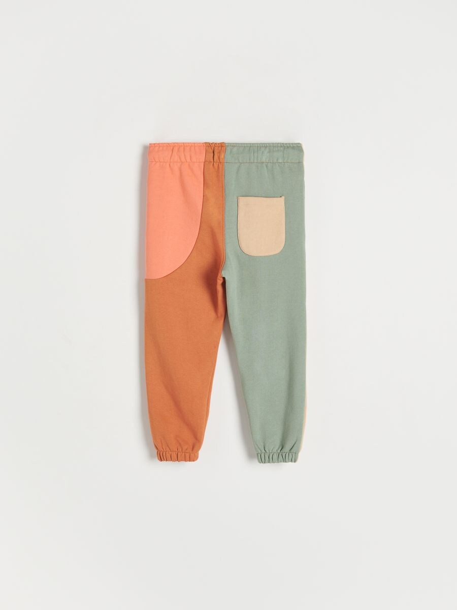 Multicoloured joggers - beige - RESERVED - 5