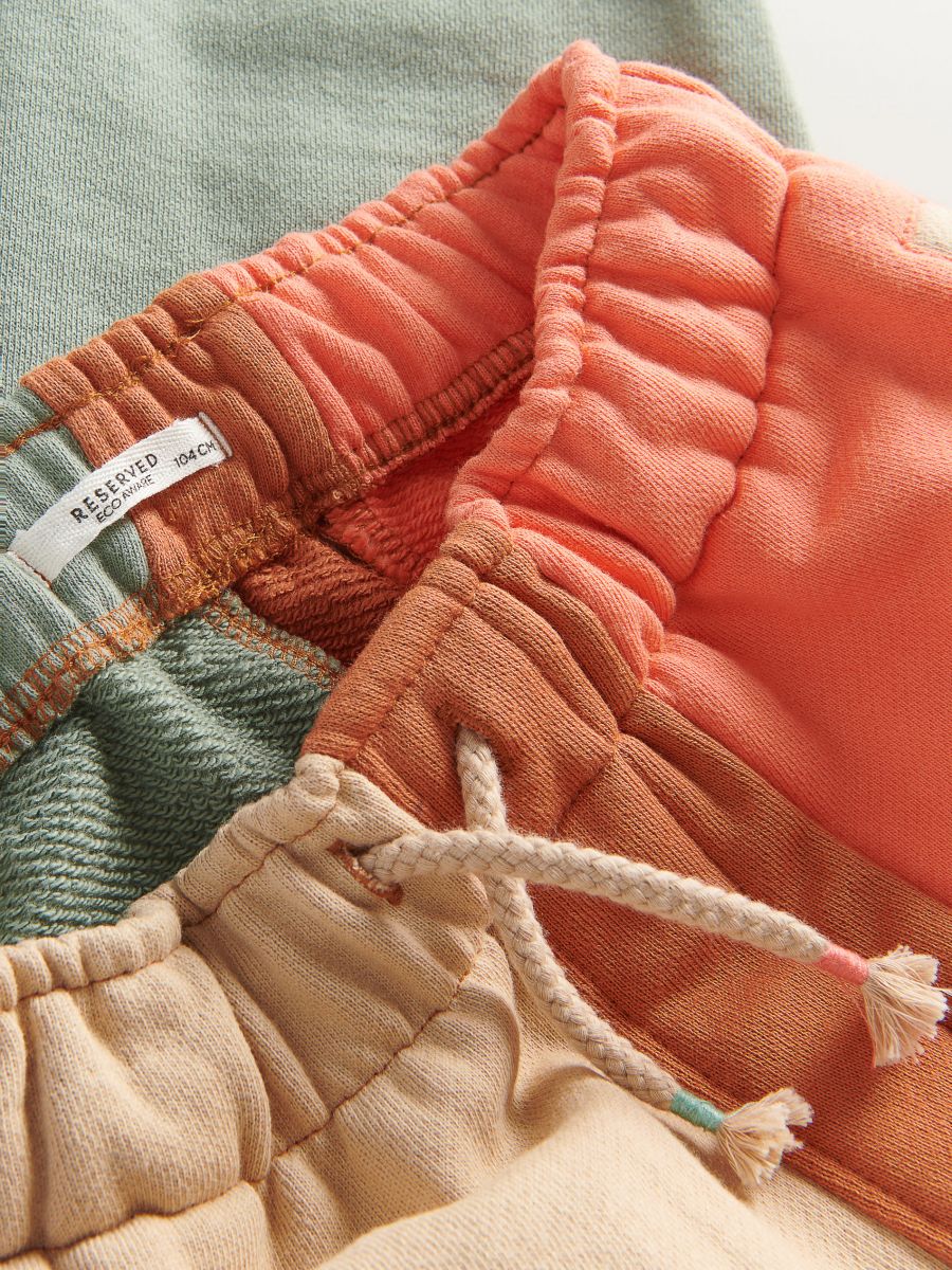 Multicoloured joggers - beige - RESERVED - 6