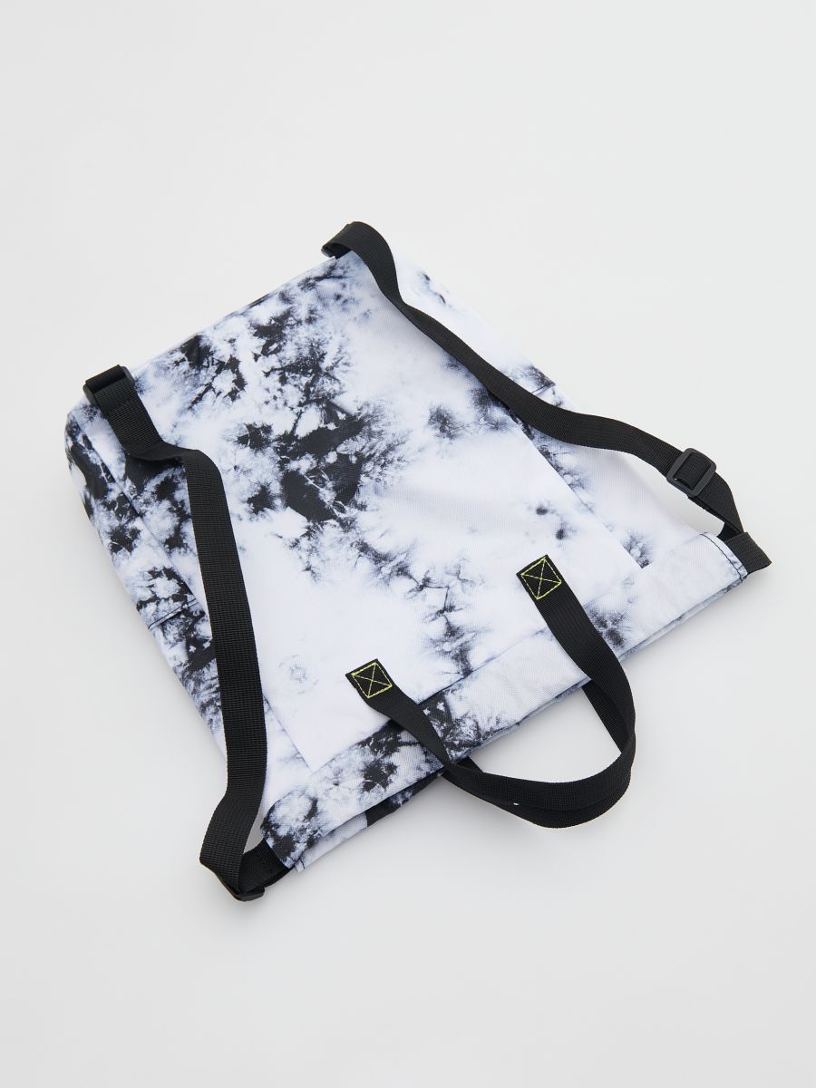 Multicoloured roll-top backpack - black - RESERVED - 6