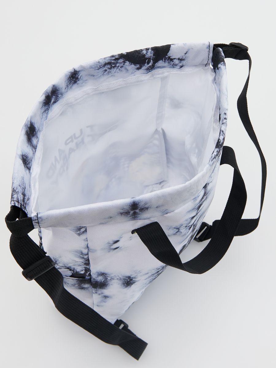 Multicoloured roll-top backpack - black - RESERVED - 7