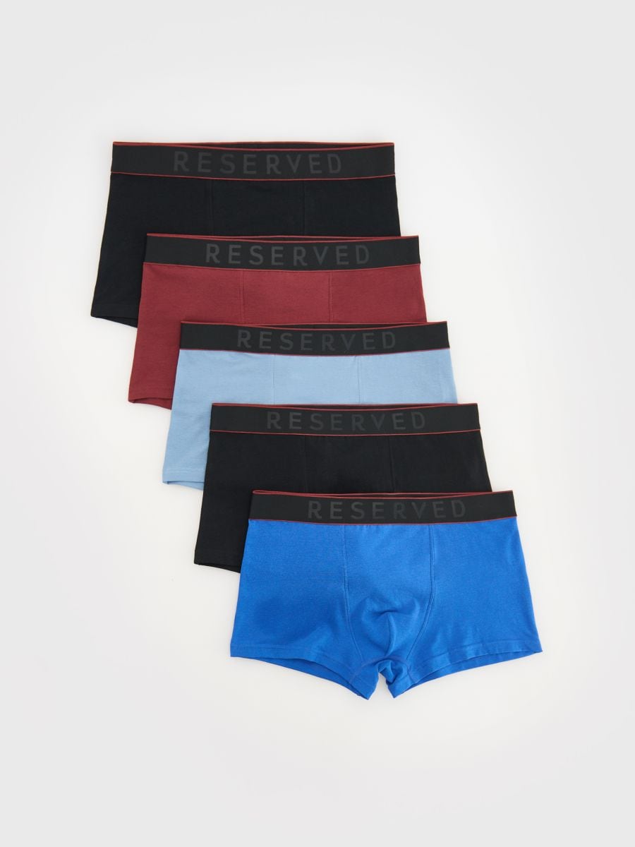 Classic boxershorts i 5-pack - RÖDBRUN - RESERVED