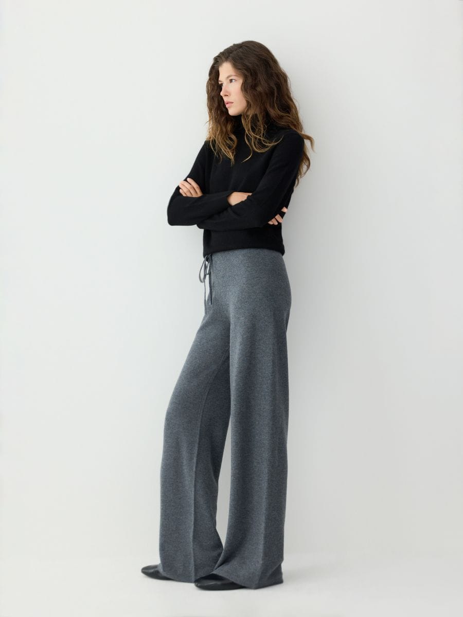 LADIES` TROUSERS - dark grey - RESERVED