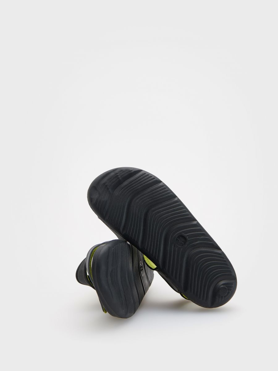 Sandals with velcro fasteners - black - RESERVED - 5