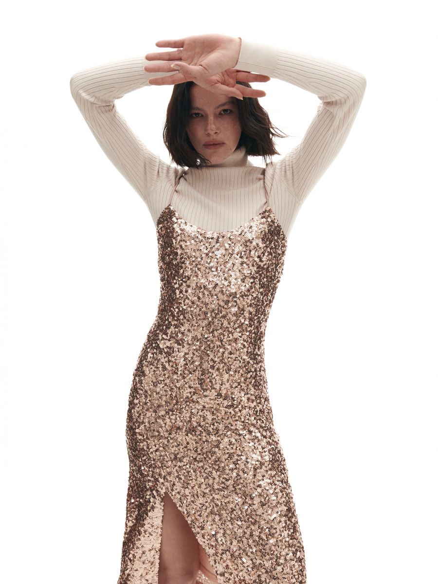 Paillettenkleid - rose - RESERVED - 6