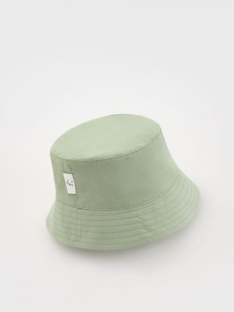 Hut mit hohem Leinenanteil - blassgrün - RESERVED