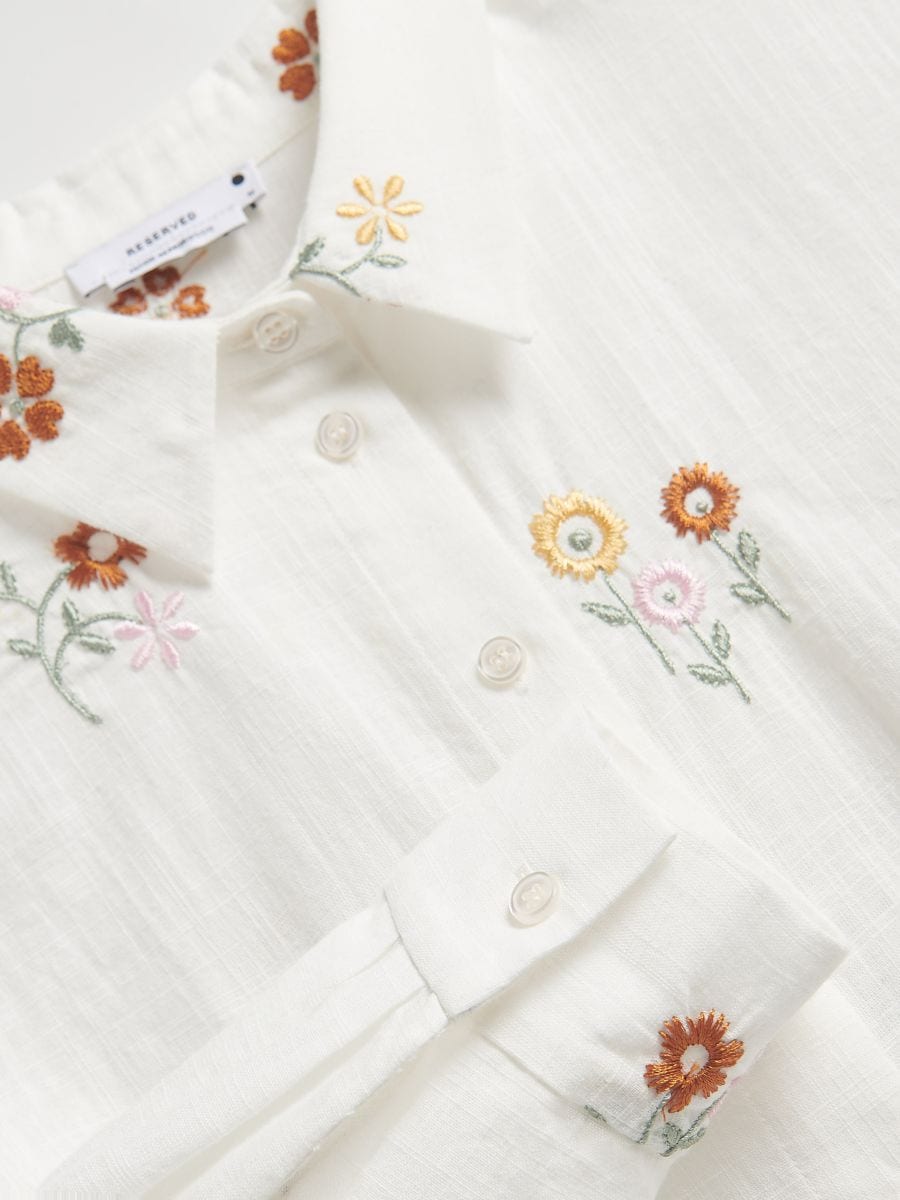Camicia con ricamo - multicolore - RESERVED - 7