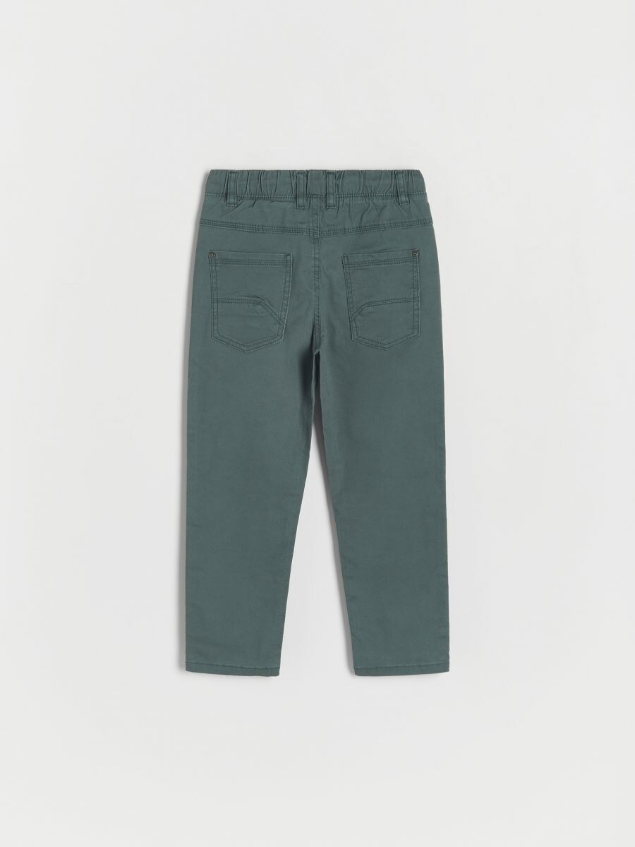 Fabric trousers with pockets - dark green - RESERVED - 5