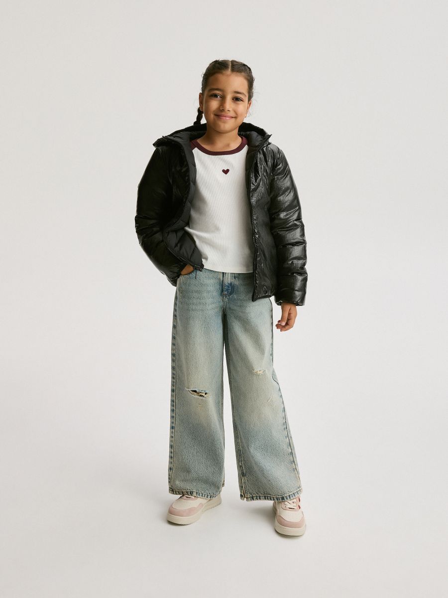 Jacket with sheen - black - RESERVED - 2