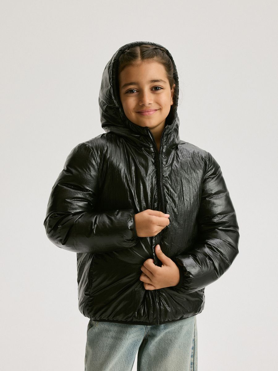 Jacket with sheen - black - RESERVED - 3