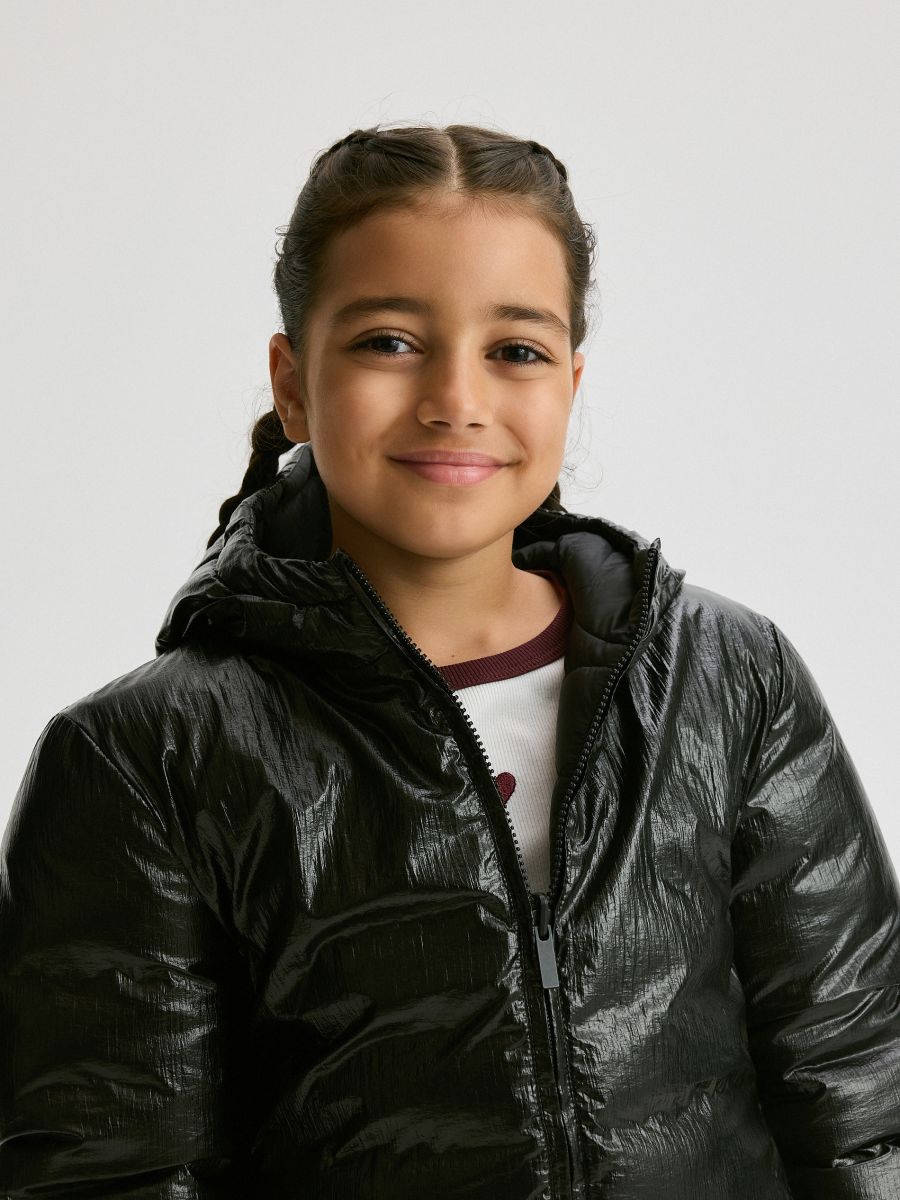 Jacket with sheen - black - RESERVED - 6