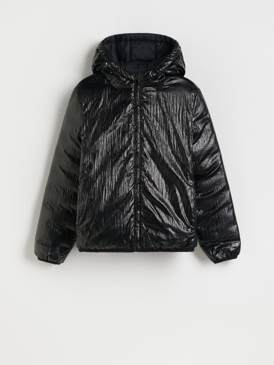 Jacket with sheen - black - RESERVED - 4