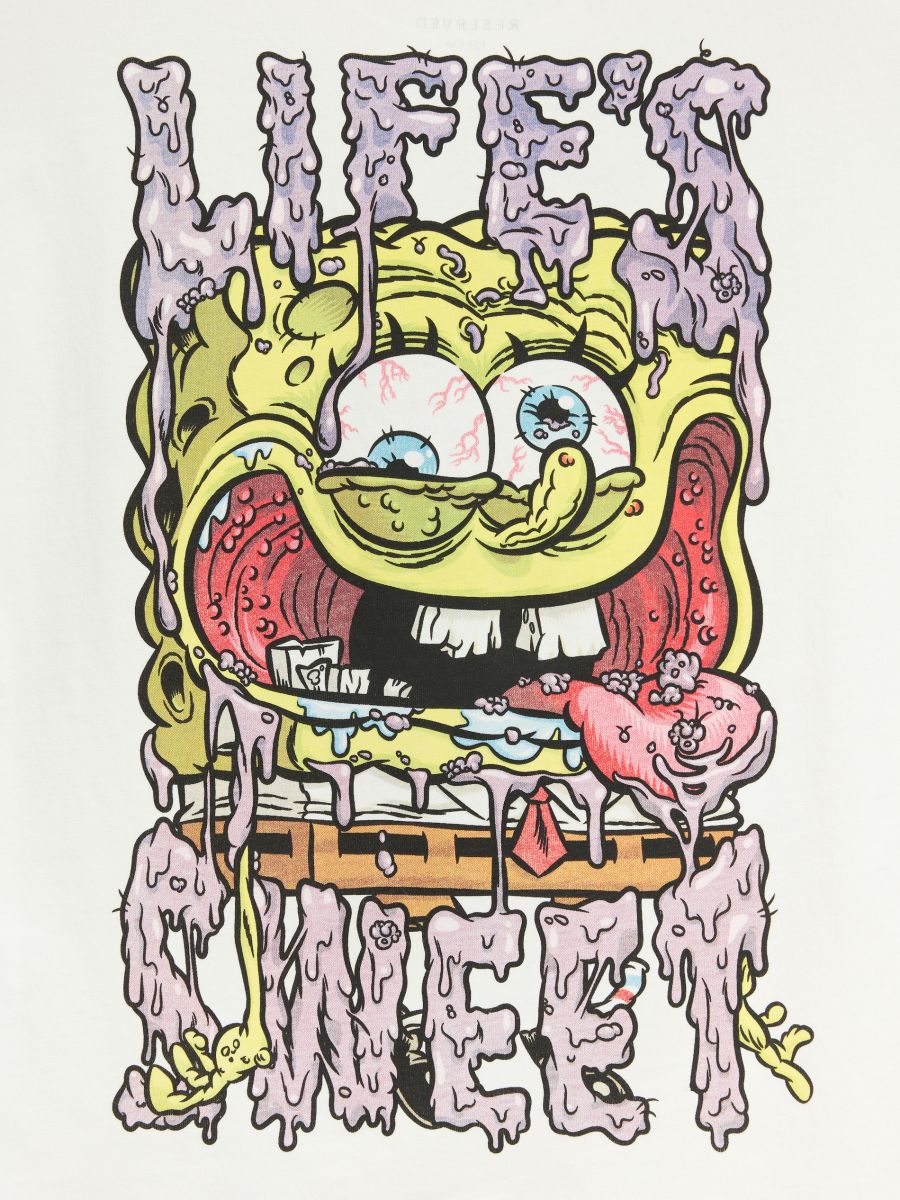 Μπλουζάκι SpongeBob - ΚΡΕΜ - RESERVED - 2