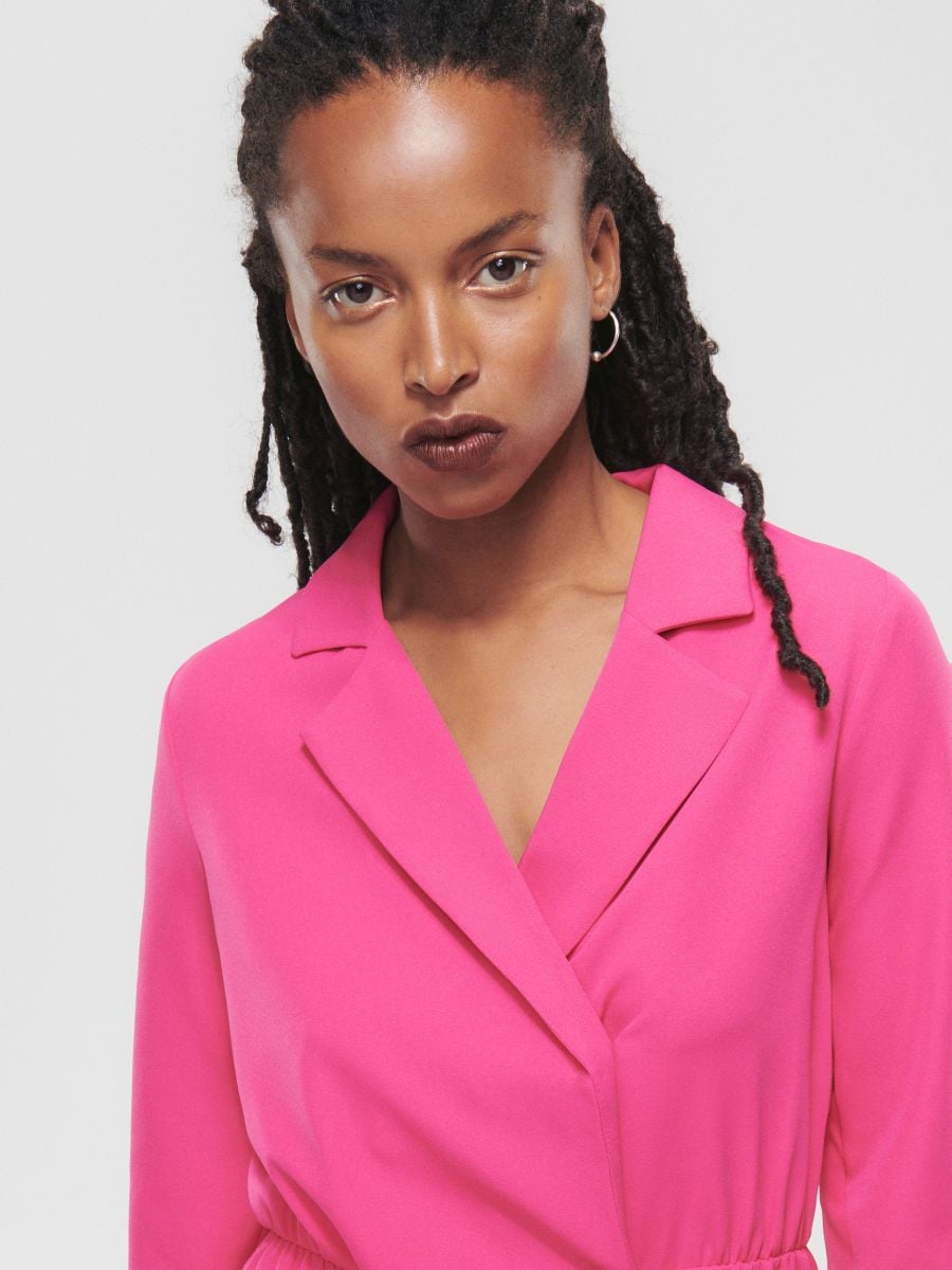 Blazer style dress - hot pink - RESERVED - 3