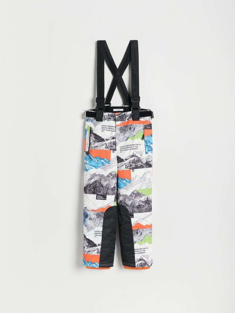 Gefütterte Hose mit Hosenträgern - bunt - RESERVED - 2