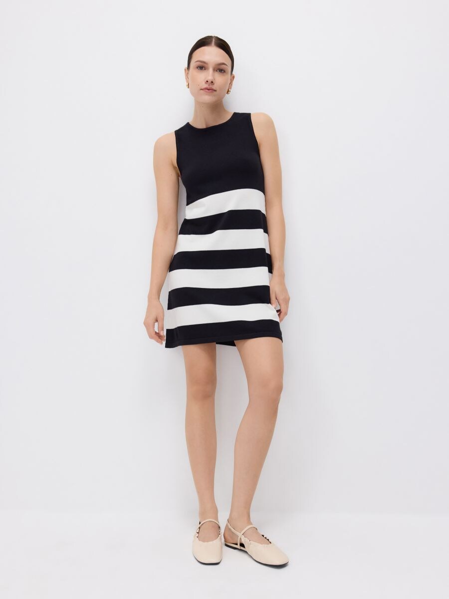 Mini vestito in misto viscosa - multicolore - RESERVED - 3