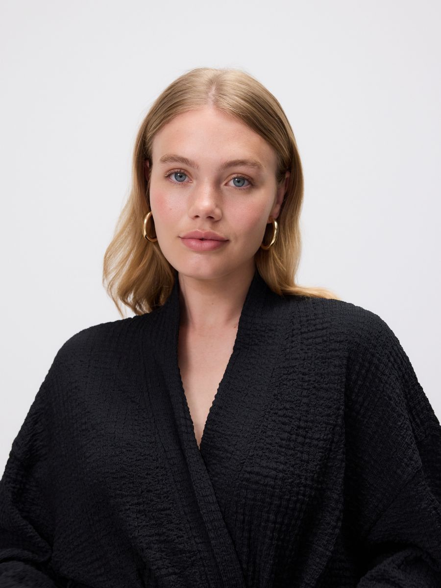 Blazer with tie detail - black - RESERVED - 4