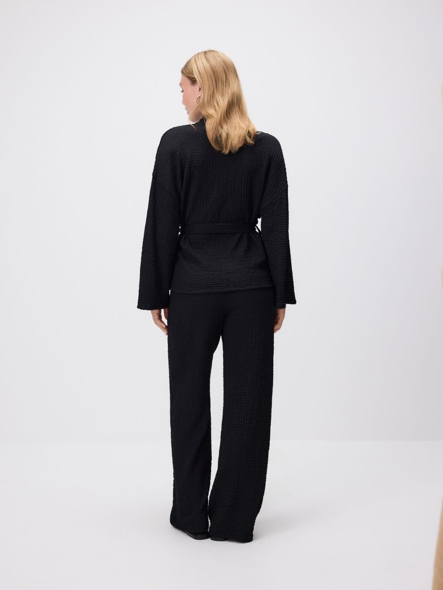 Blazer with tie detail - black - RESERVED - 5
