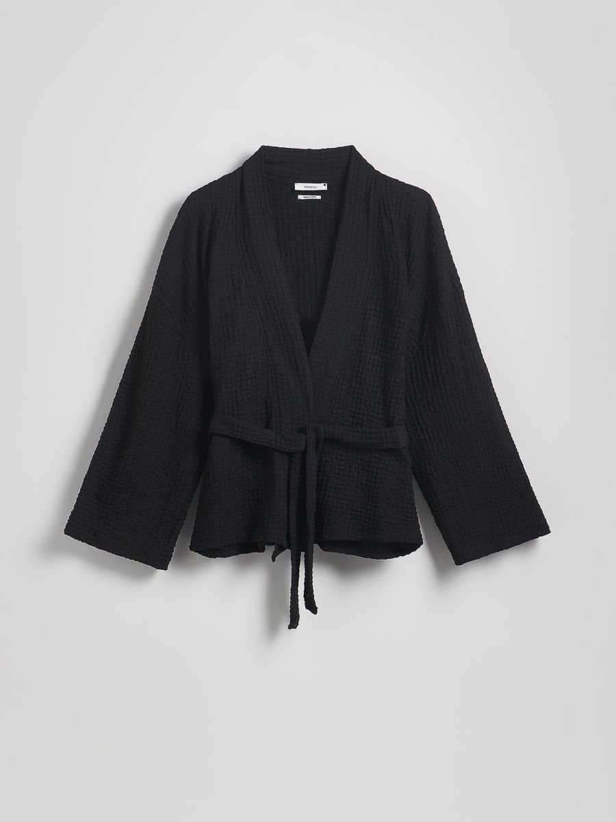 Blazer with tie detail - black - RESERVED - 6