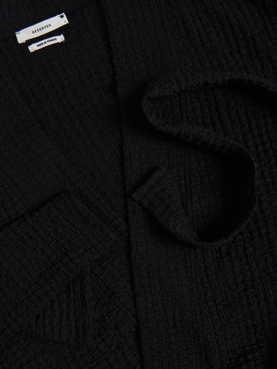 Blazer with tie detail - black - RESERVED - 7