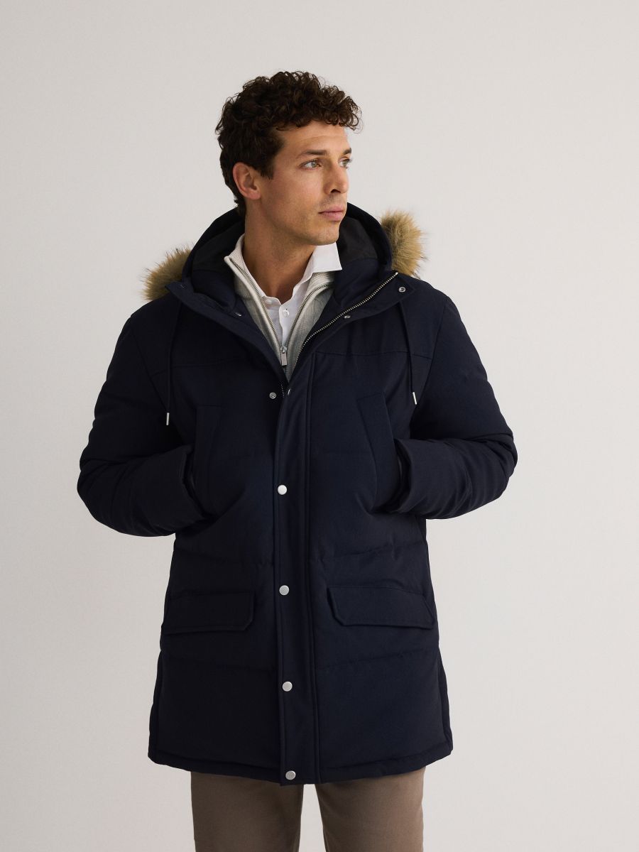 Jacket with contrasting inserts - navy - RESERVED - 2