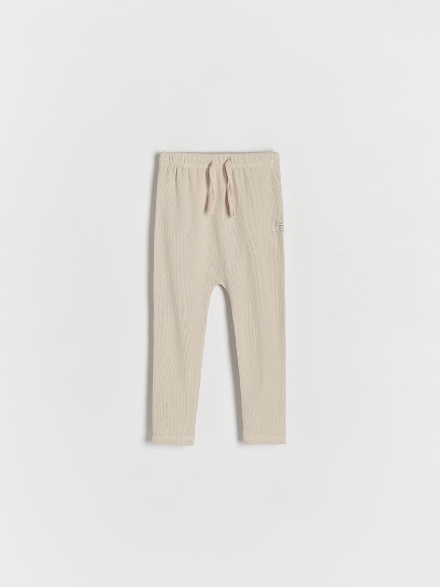 BOYS` TROUSERS - beige - RESERVED