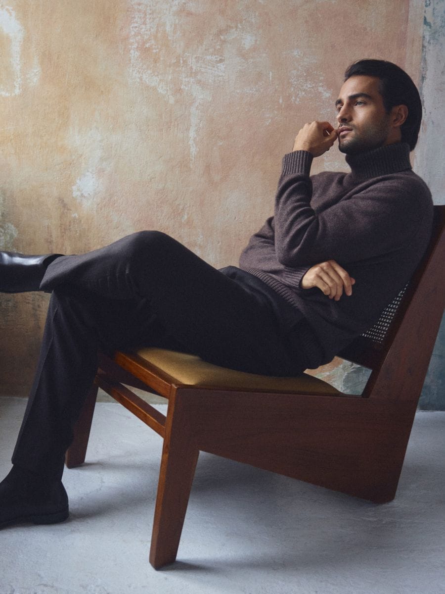 Jersey de lana de yak - marron - RESERVED