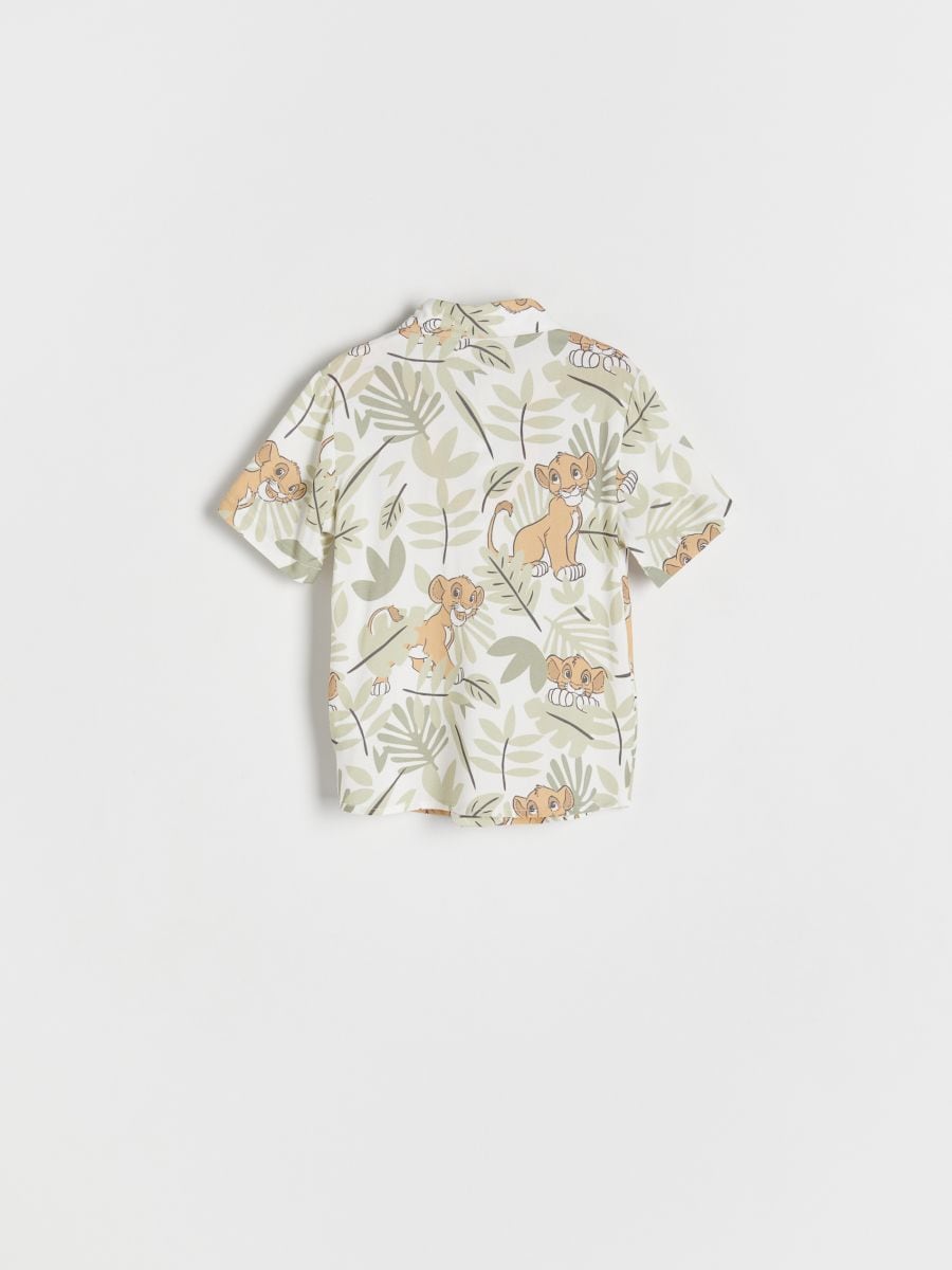 Camicia in viscosa Il Re Leone - bianco - RESERVED - 4