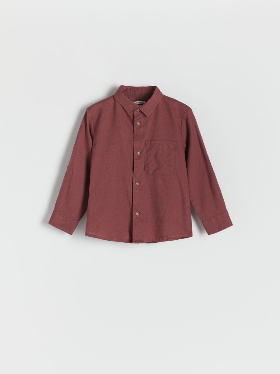 BABIES` SHIRT - maroon - RESERVED