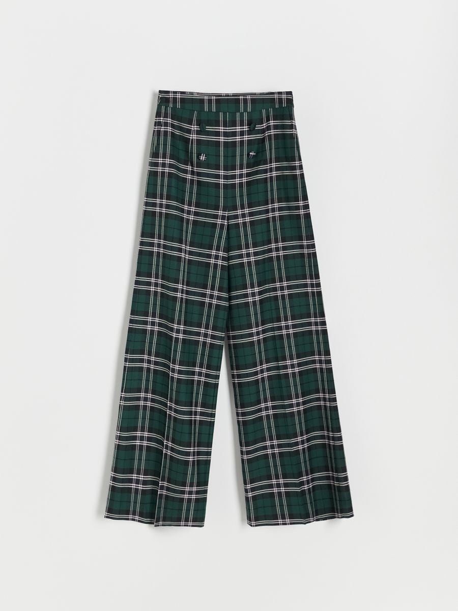 Elegantne karirane pantalone - šareno - RESERVED - 4
