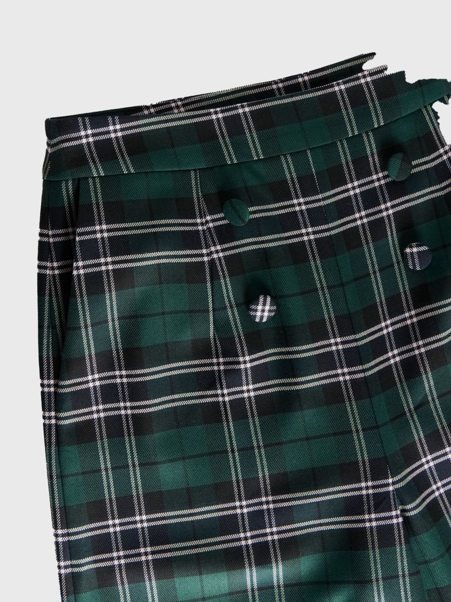 Elegantne karirane pantalone - šareno - RESERVED - 5