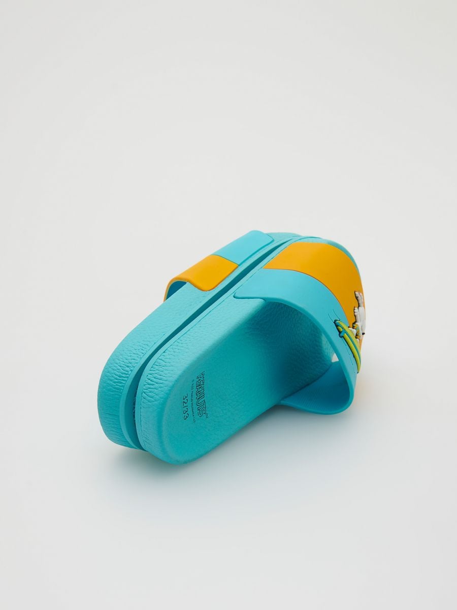 Paplūdimio šlepetės Snoopy - žalsvai mėlyna (aqua) - RESERVED - 4
