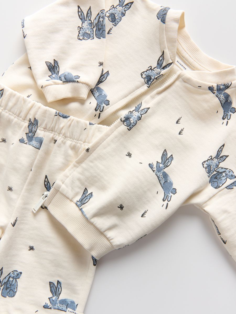 Ensemble en coton majoritaire - crème - RESERVED - 3