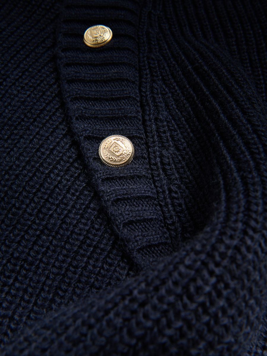 Sweater with raglan sleeves - navy - RESERVED - 4