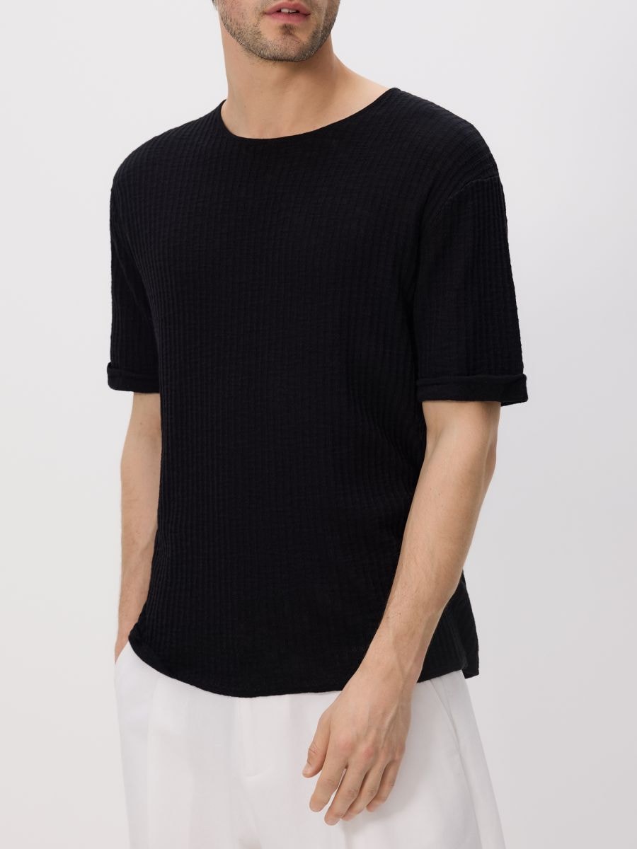 Short sleeve jumper - black - RESERVED - 2