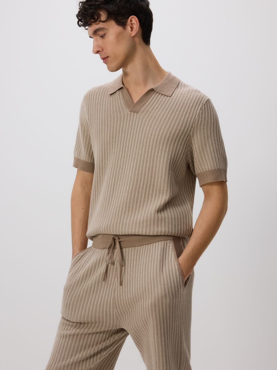 Regular structural shorts - beige - RESERVED - 4