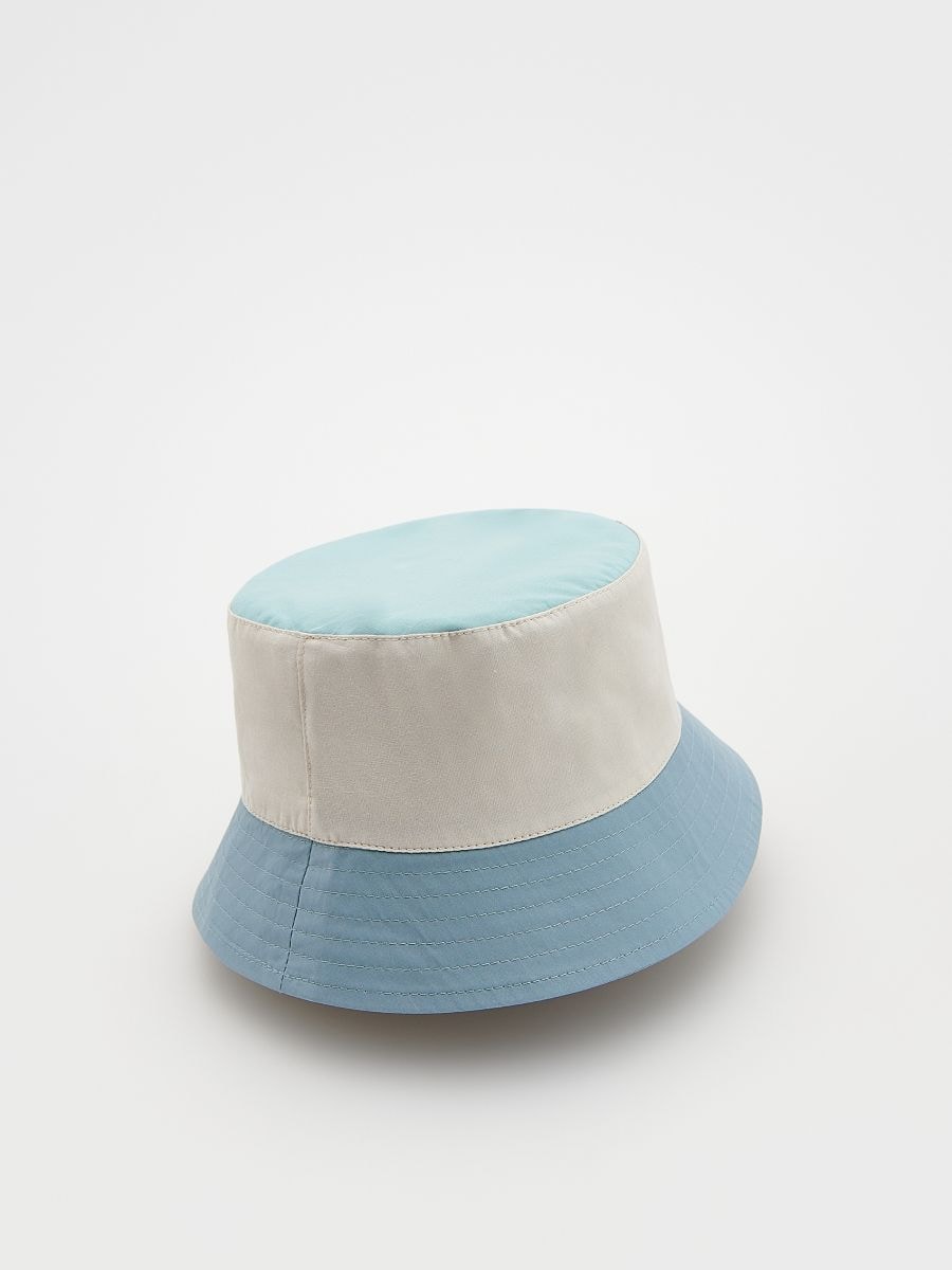 Puuvillane bucket hat - kahvatusinine - RESERVED