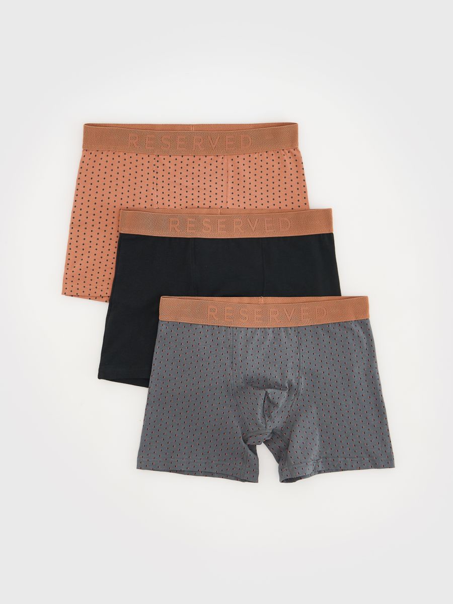 Long boxers 3 pack - copper - RESERVED