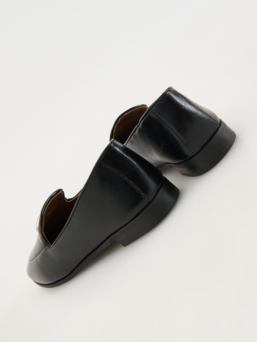 Loafers i läder - SVART - RESERVED - 6