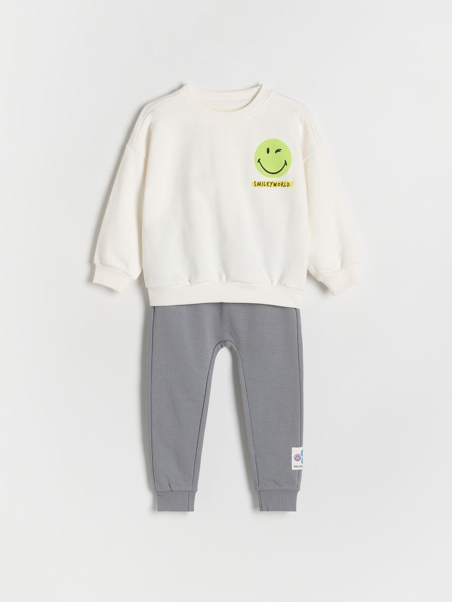 SmileyWorld® cotton set - cream - RESERVED