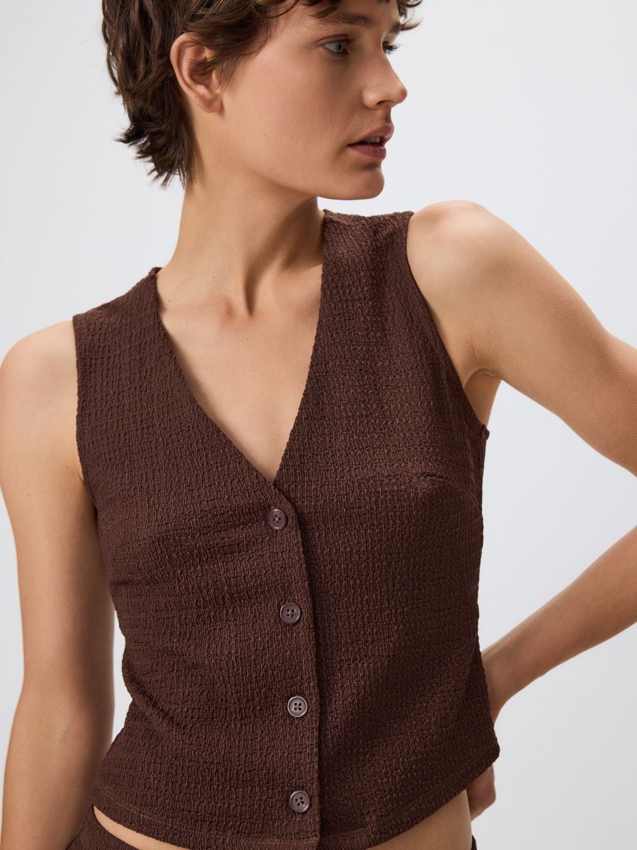 LADIES` VEST - barna - RESERVED