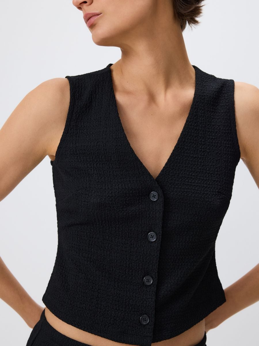 LADIES` VEST - schwarz - RESERVED