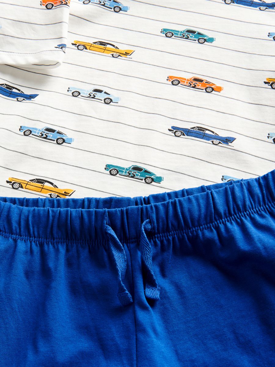 Cotton pyjama set with car pattern - orange - RESERVED - 3