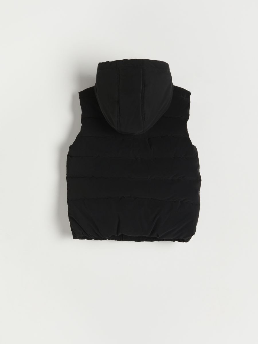 Hooded sleeveless jacket - black - RESERVED - 5